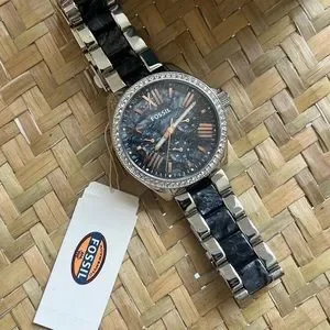 Fossil | Accessories | Fossil Black Marble Rose Gold Watch  display picture 2